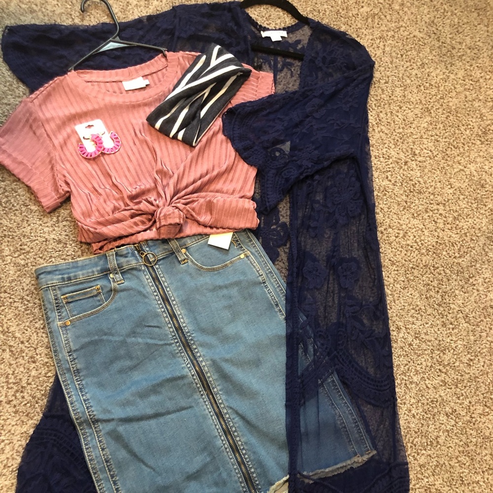 Blue Lace Kimono